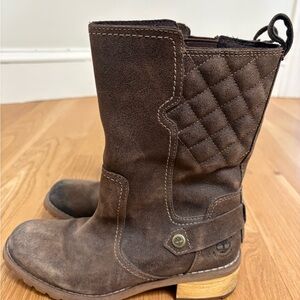 Timberland Waterproof Brown Leather Boots - Size 6.5